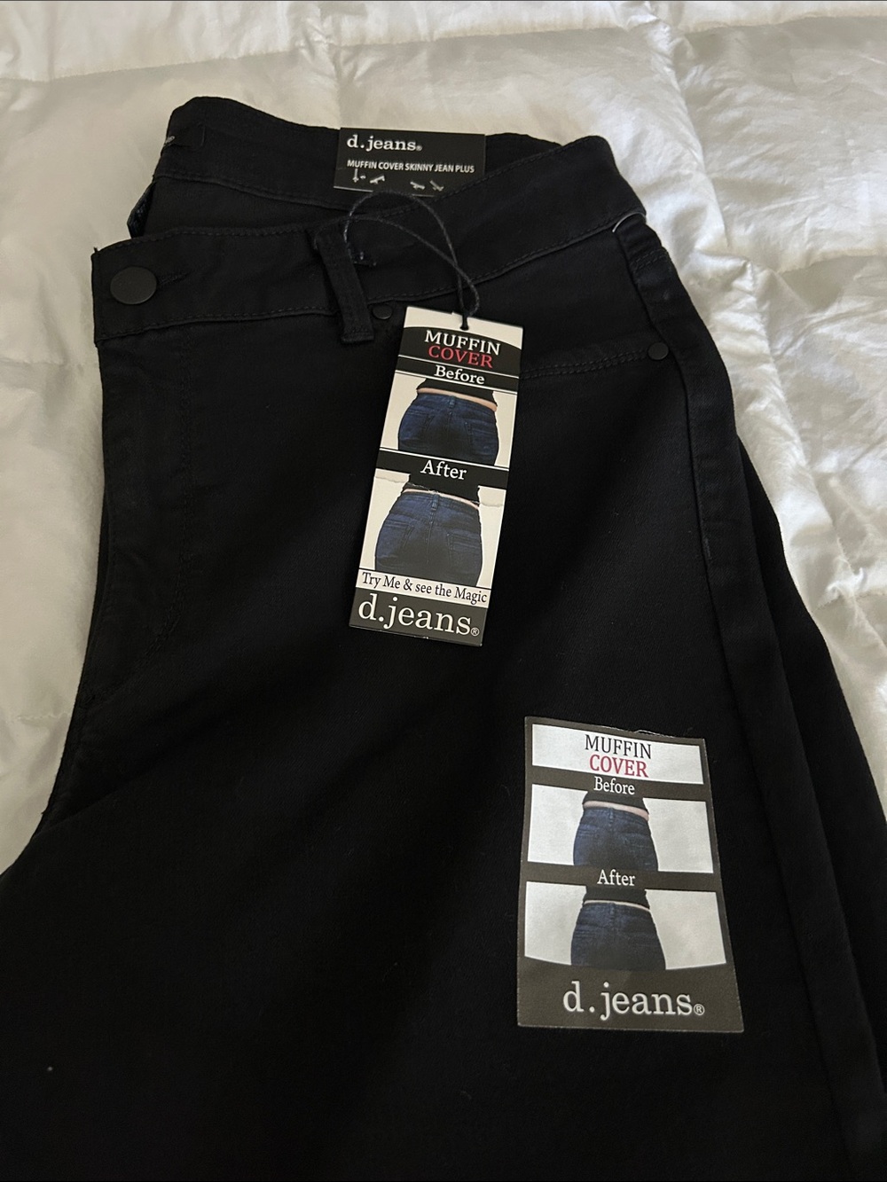 d. jeans Stretch Skinny Jeans
Super dark rinse blue, super soft black dark hope - Picture 9 of 11